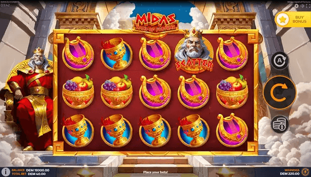Midas: Hand of Fortune Symboles