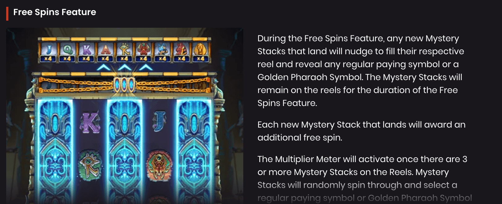 Mystery of the Nile Free Spin