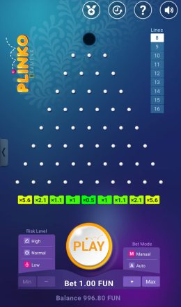 Plinko BGaming Mobile