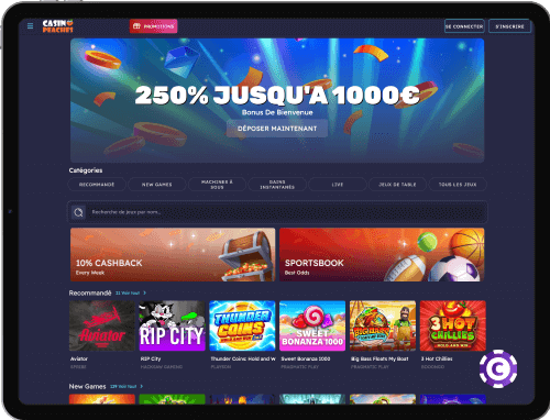CasinoPeaches jeux
