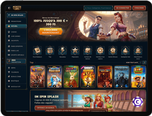 MonsterWin Casino jeux