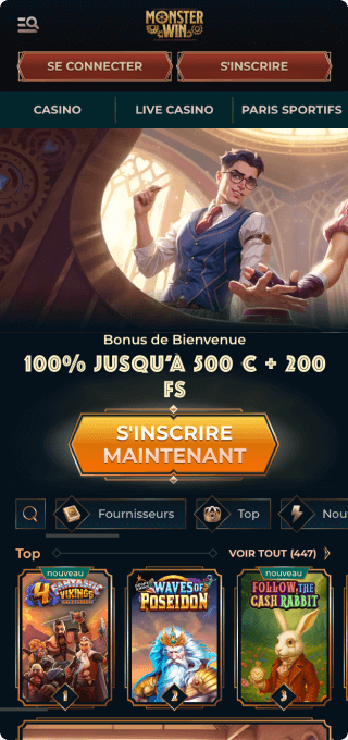 MonsterWin Casino mobile