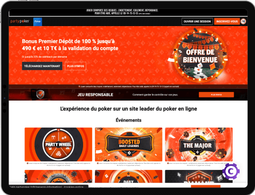 PartyPoker Casino jeux