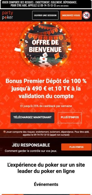 PartyPoker Casino mobile