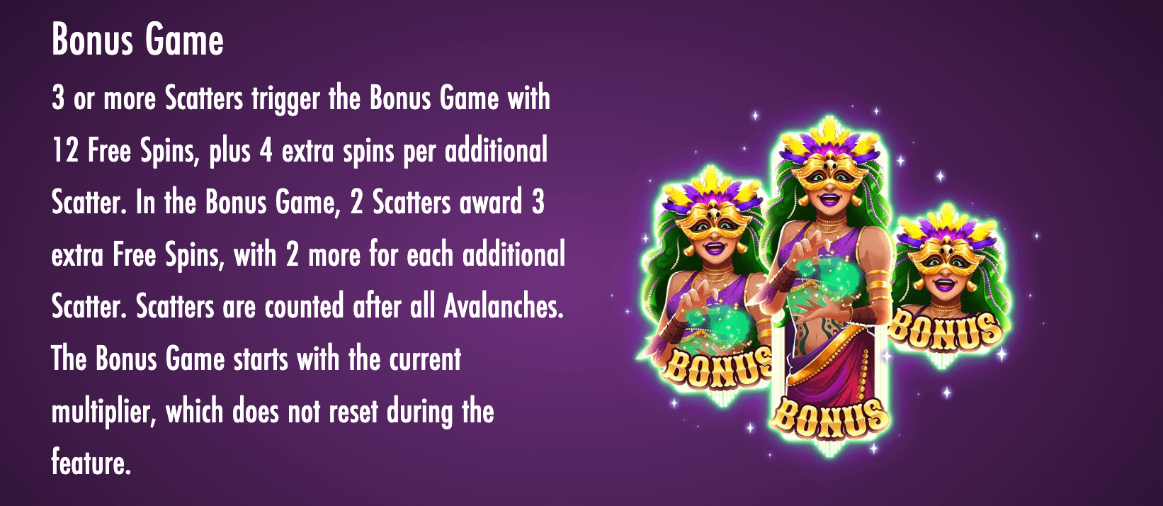 Carnival Queen 2 Jeu Bonus