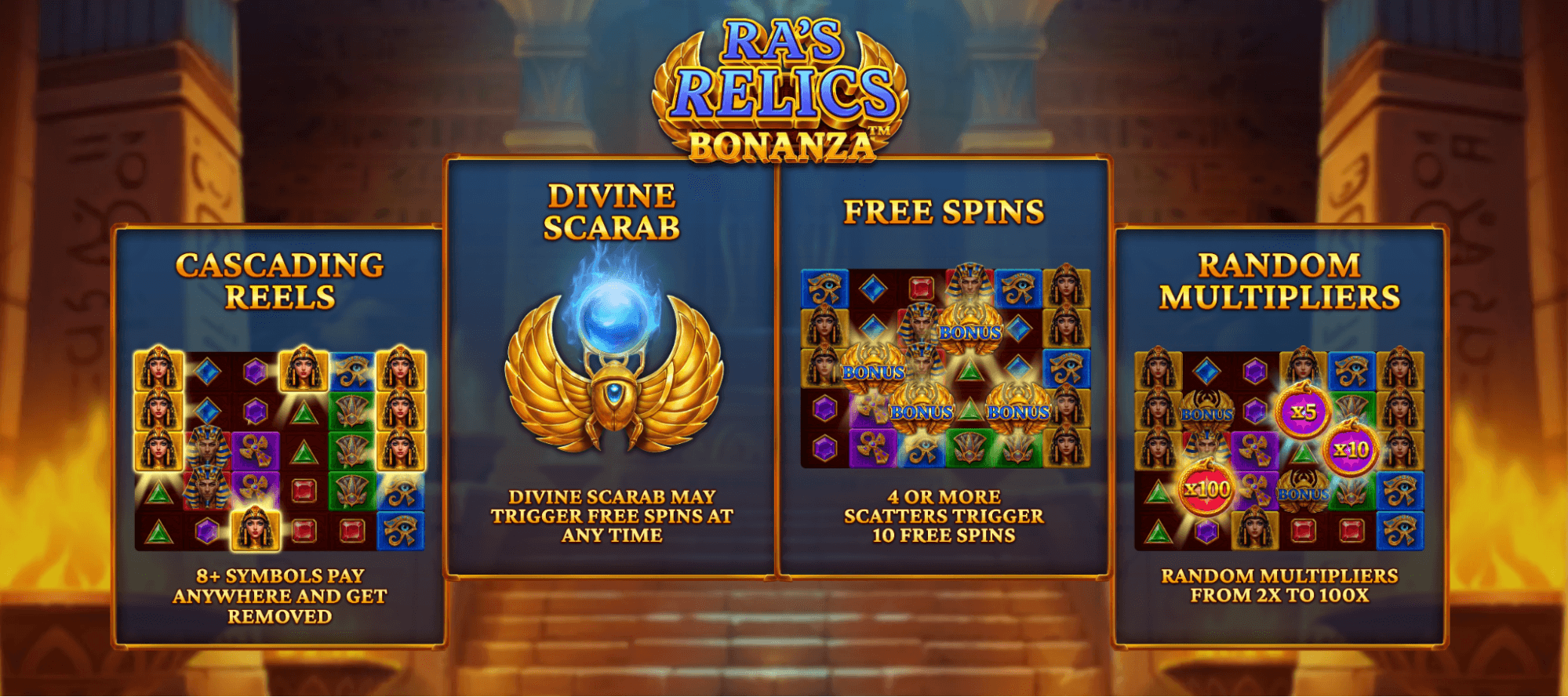 Ra's Relics Bonanza Bonus