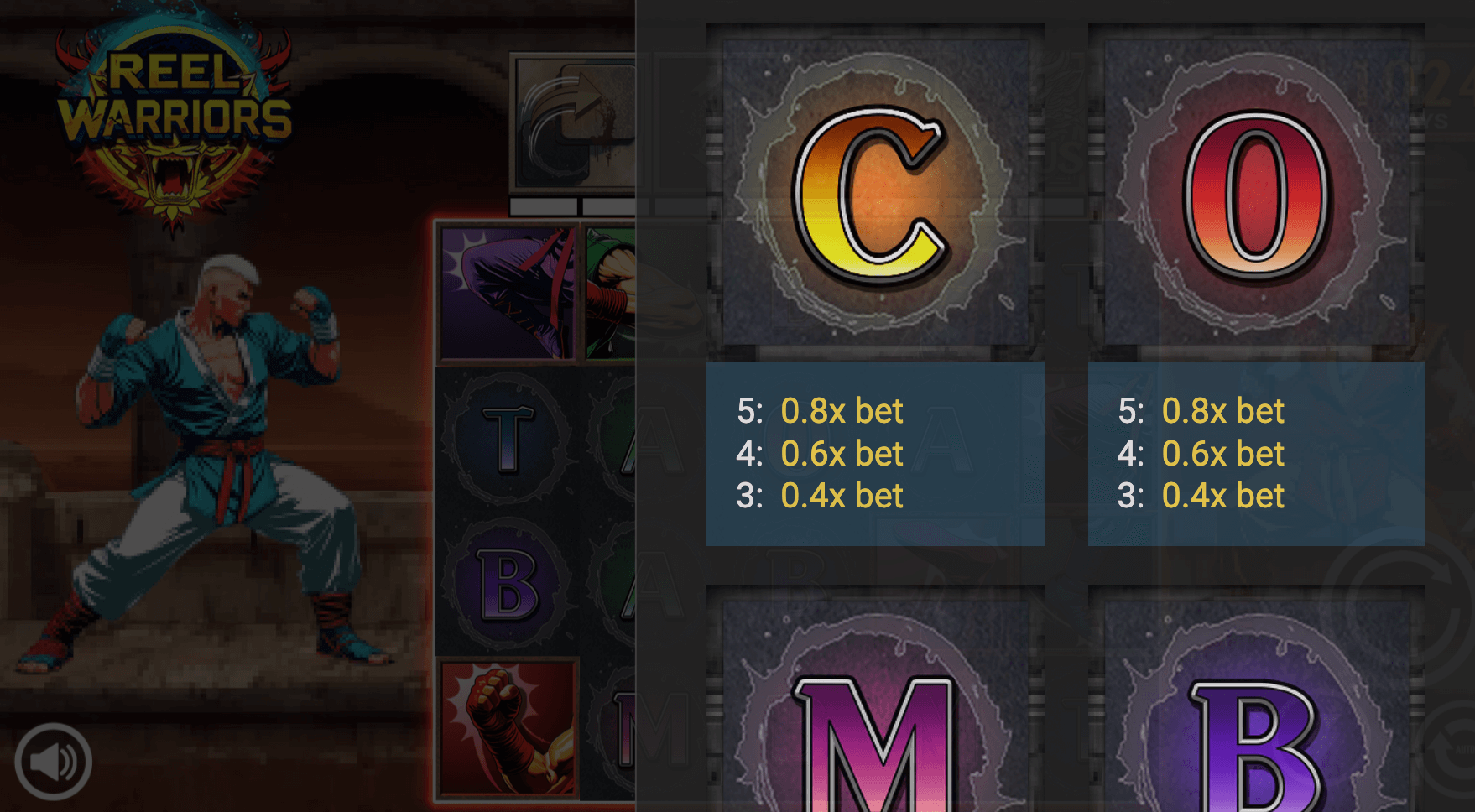 Reel Warriors Symboles