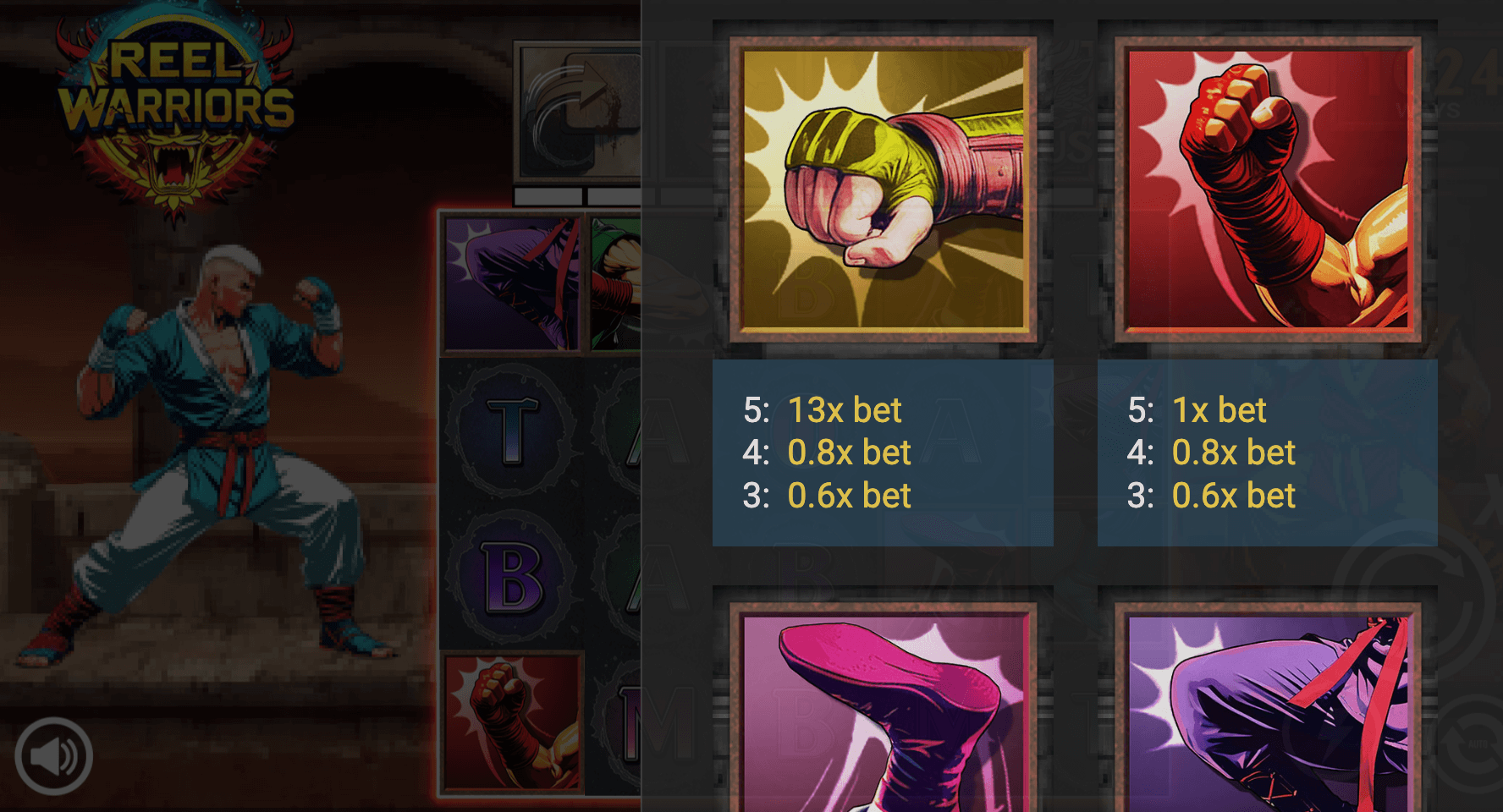 Reel Warriors Symboles