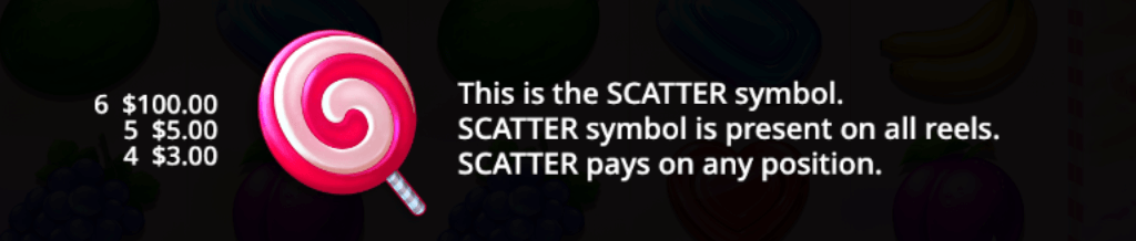 Sweet Bonanza Super Scatter Symboles