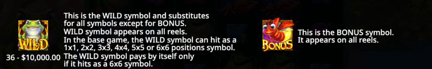 Wild Hop & Drop Symboles