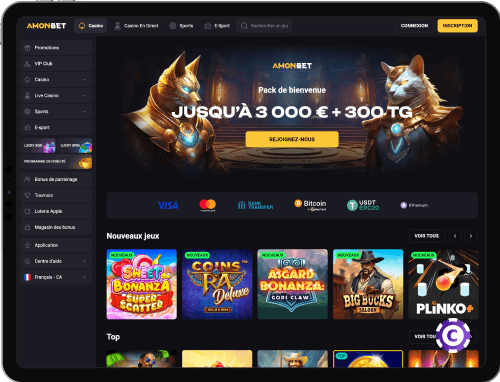 AmonBet Casino jeux