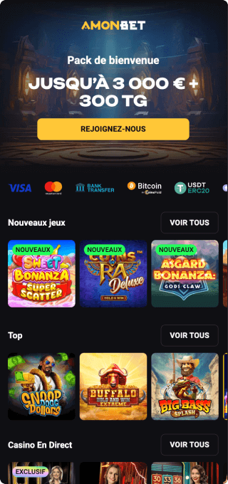 AmonBet Casino mobile