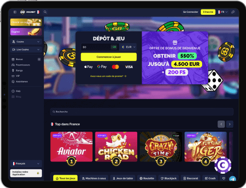 Goldbet Casino jeux