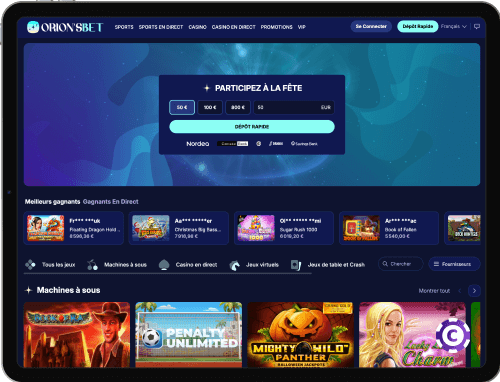 OrionsBet Casino jeux
