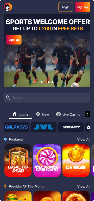 PuppyBet Casino mobile