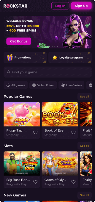 Rockstar Casino mobile