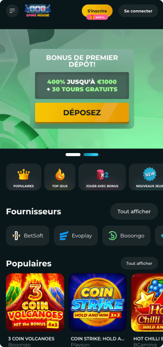 Spins House Casino mobile