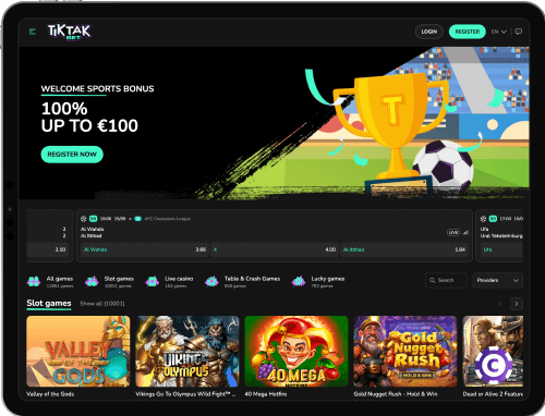 Tiktakbet Casino jeux