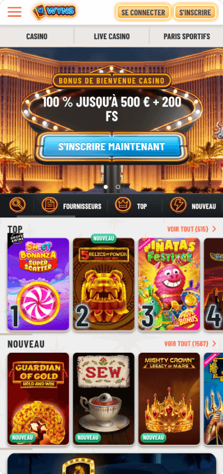 Wyns Casino mobile