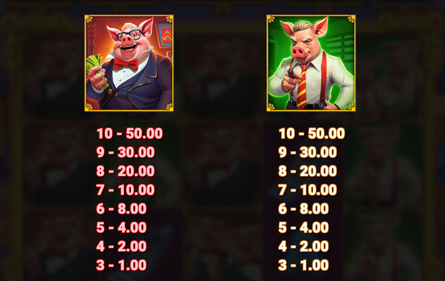 Bacon Bankroll Symboles