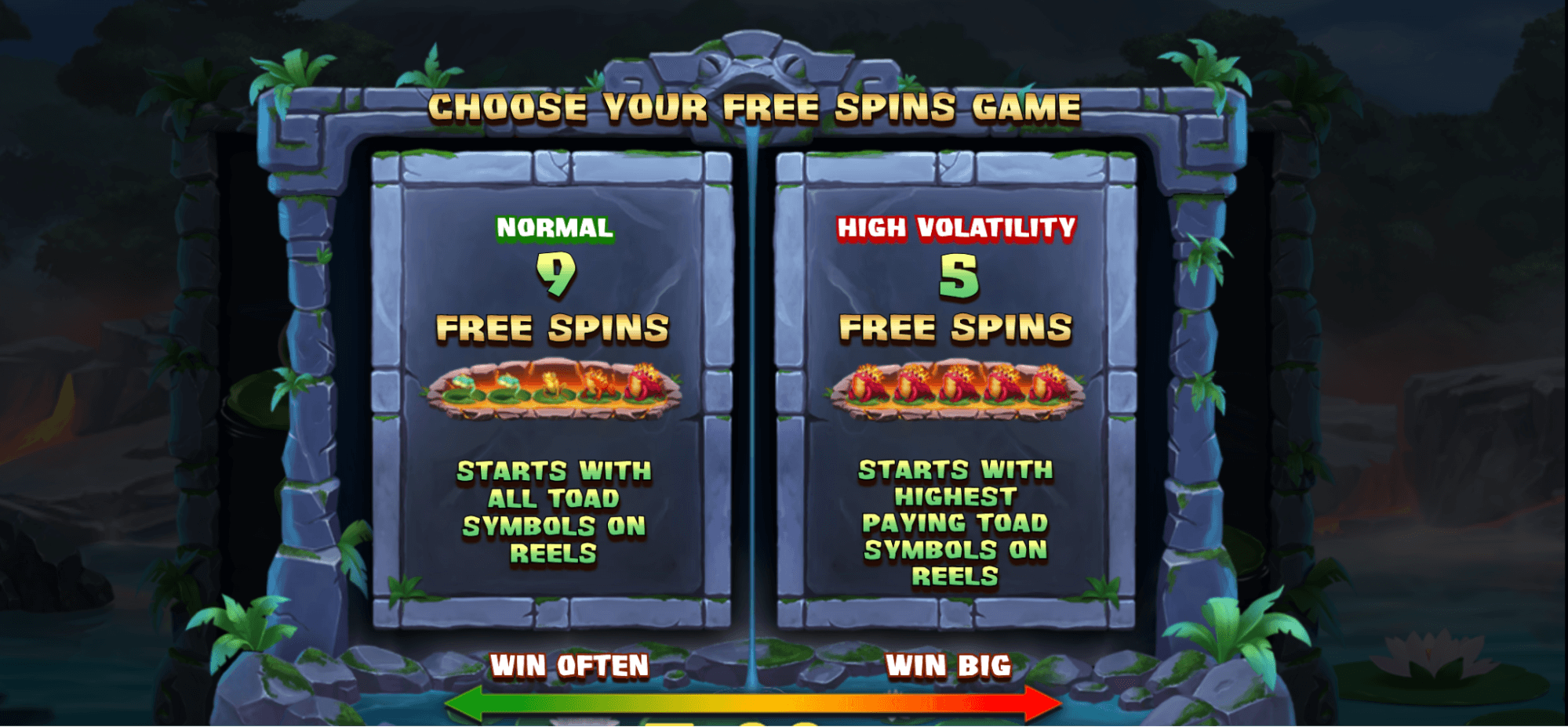 Fire Toad 2 Free Spins