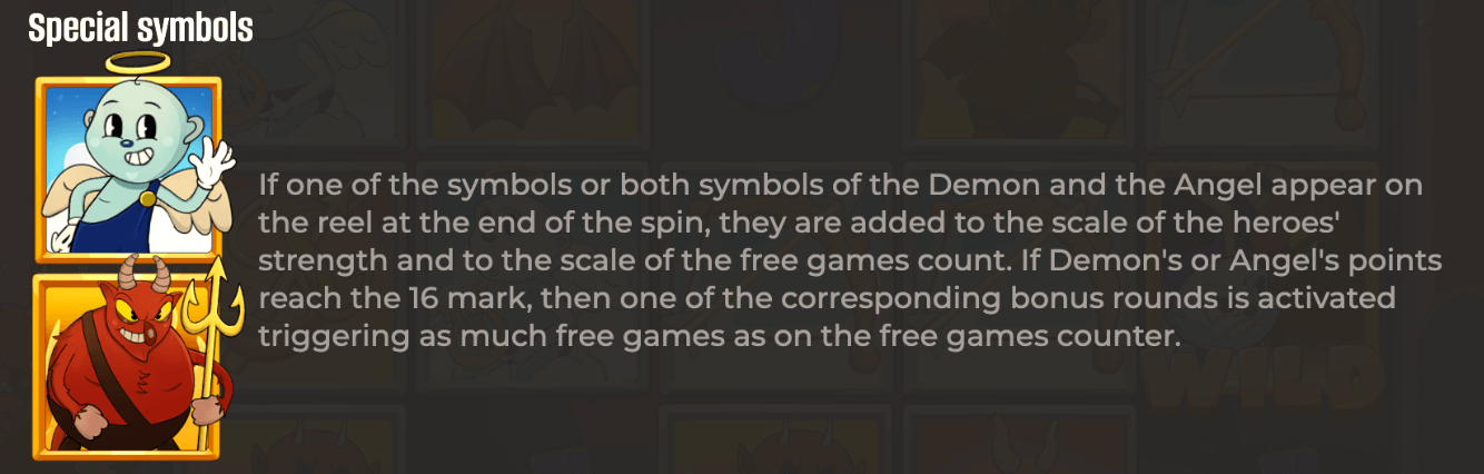 Heaven vs Hell Symboles