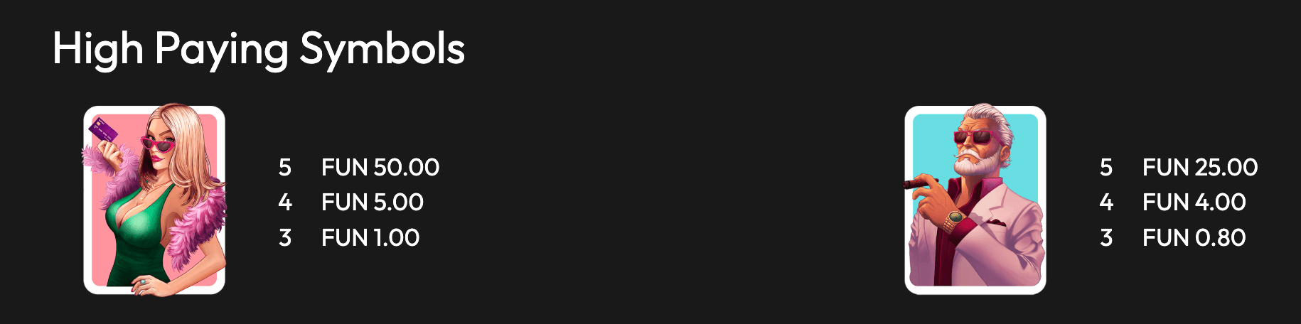 Sugar Daddy Symboles