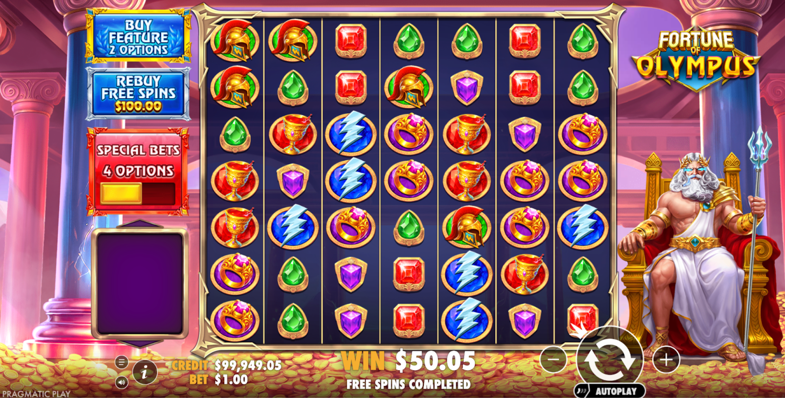 Fortune of Olympus Machine à sous Fortune of Olympus