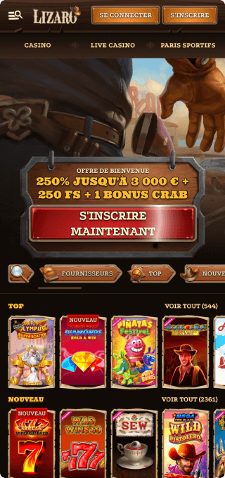 Lizaro Casino mobile