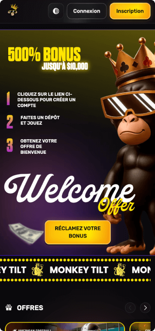 Monkey Tilt Casino mobile