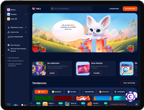 Nika Casino jeux