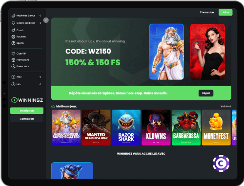 Winningz Casino jeux