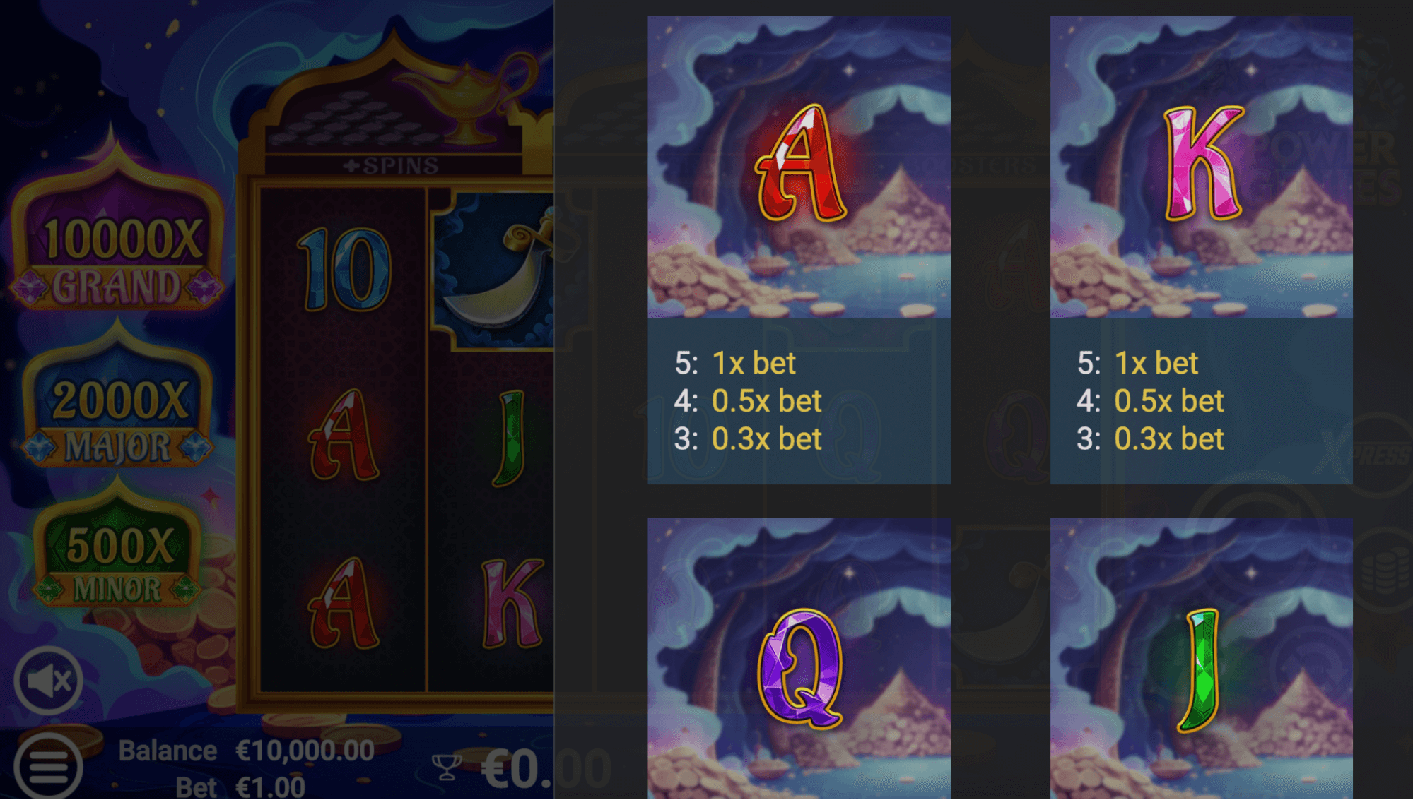 3 Power Genies Symboles