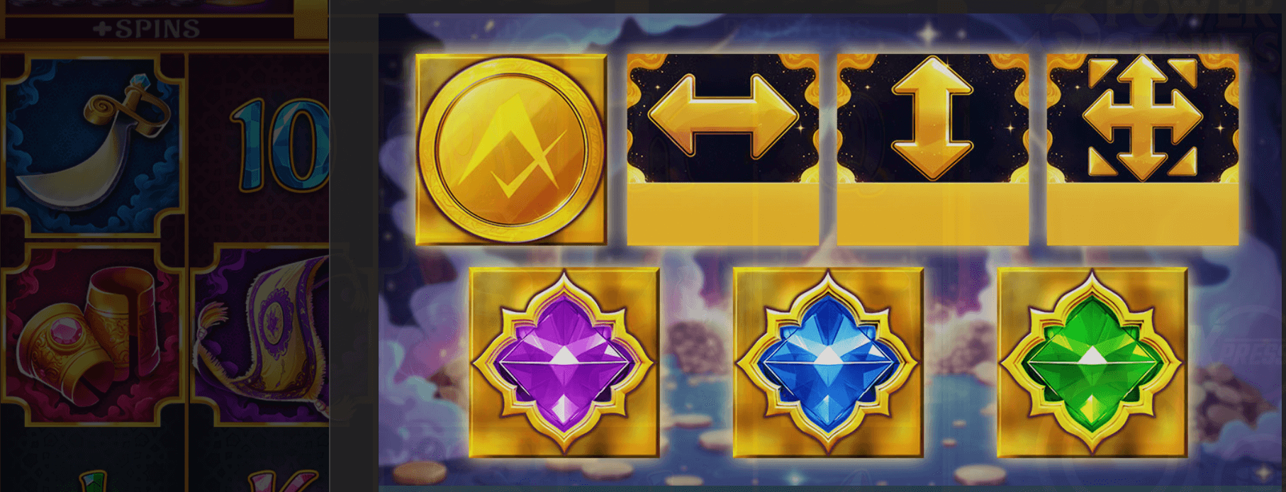 3 Power Genies Symboles