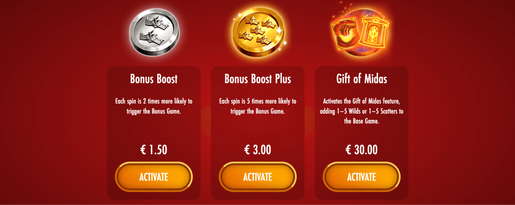 Midas Golden Touch 3 Bet+