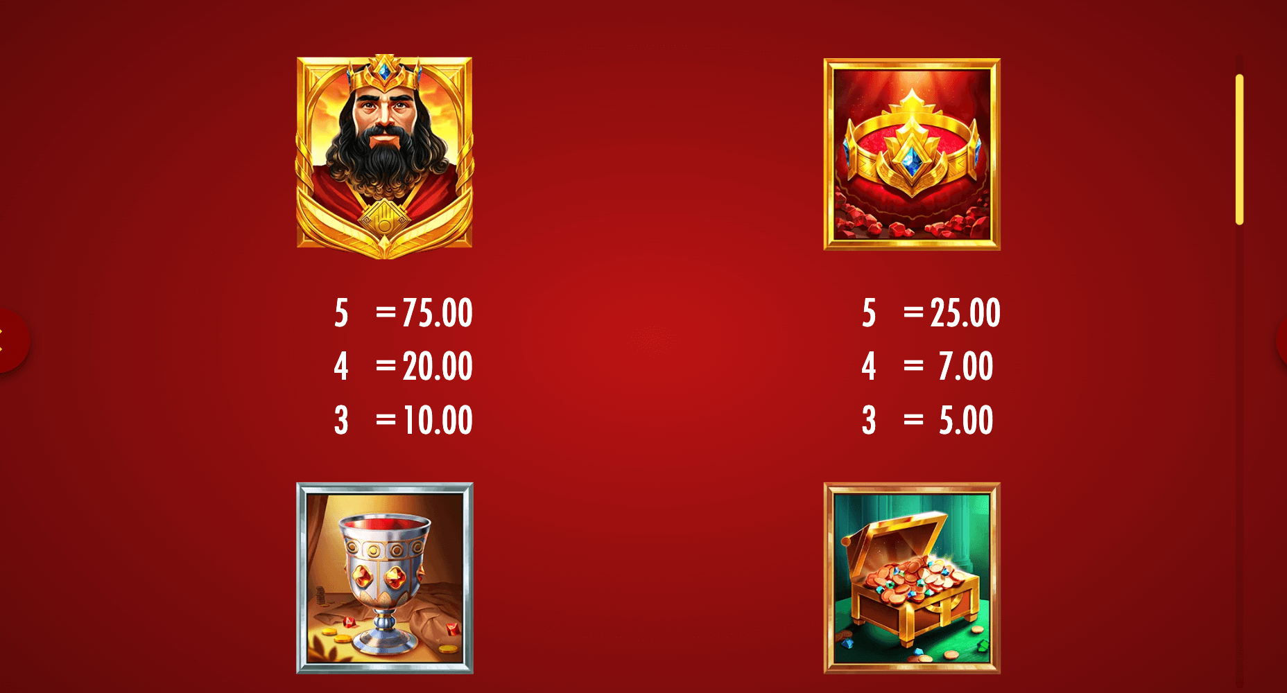 Midas Golden Touch 3 Symboles