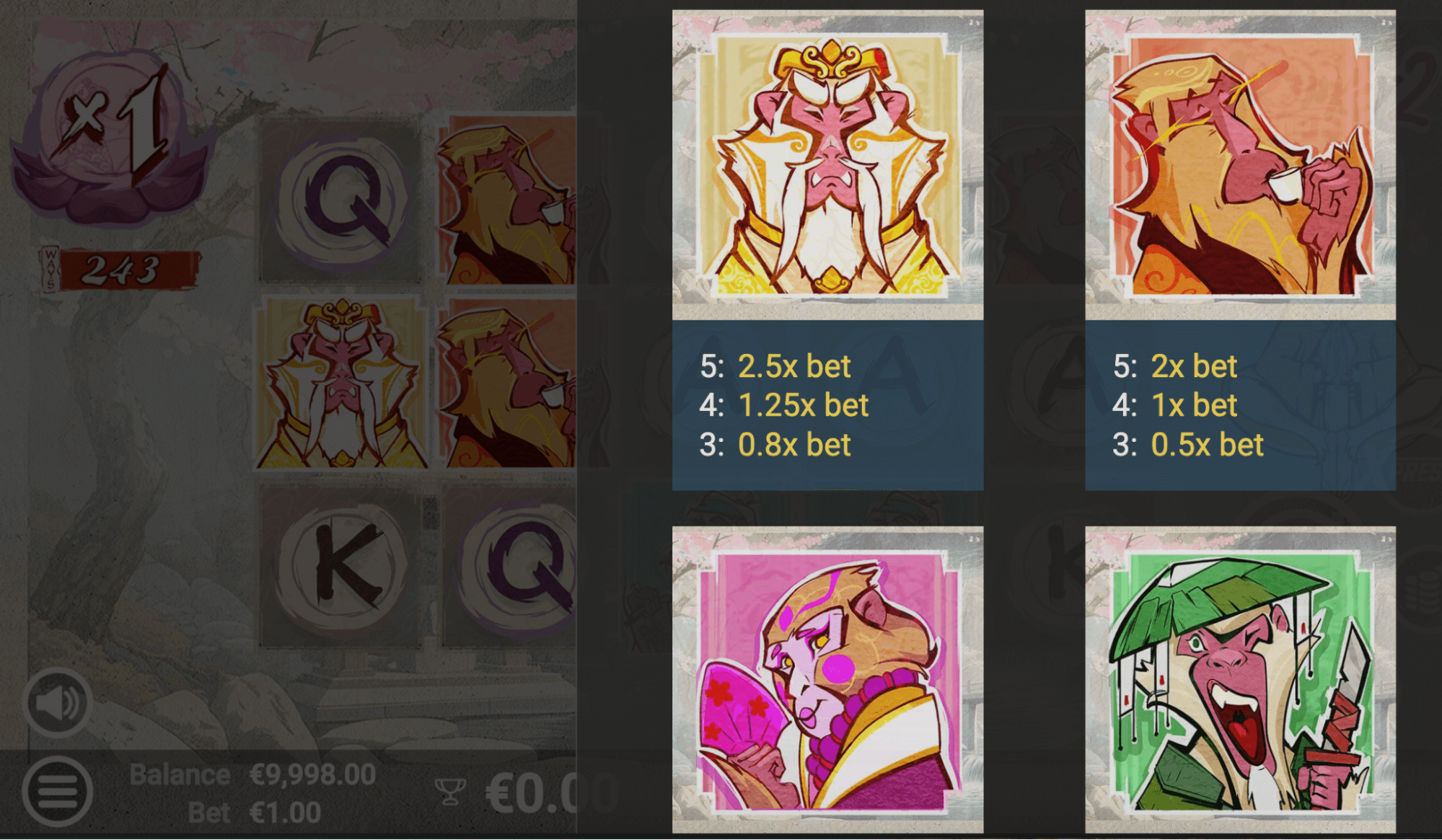 Monkey Pop 2 Symboles