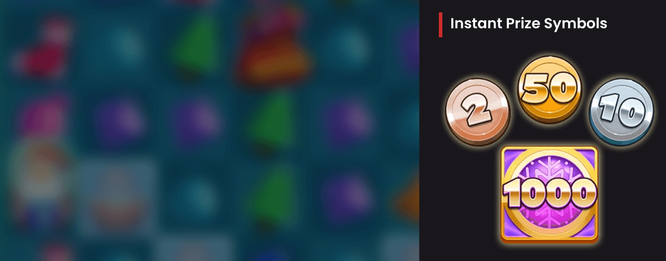 Santa Hopper Instant Prize Symbols