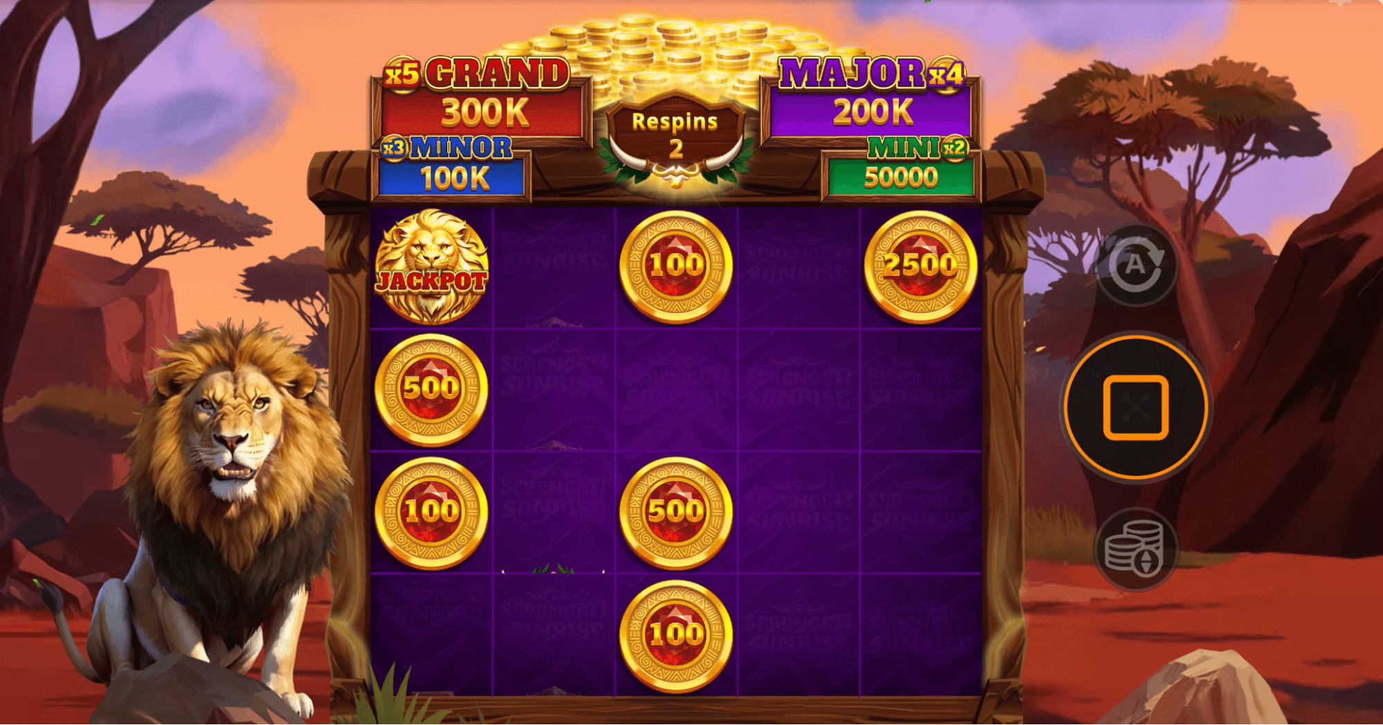 Serengeti Sunrise Hold & Win