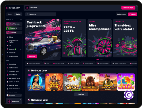 Betsio.com Casino jeux
