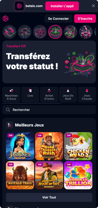Betsio.com Casino mobile