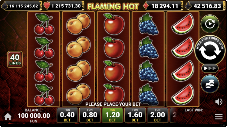 Flaming Hot Machine à sous Flaming Hot Machine à sous