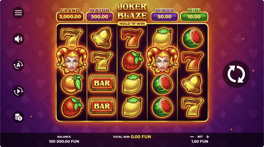 Joker Blaze Hold n Win Machine à Sous Joker Blaze Hold n Win Machine à Sous