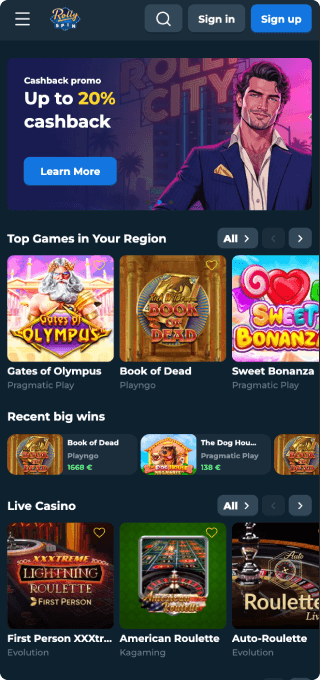 RollySpin Casino mobile