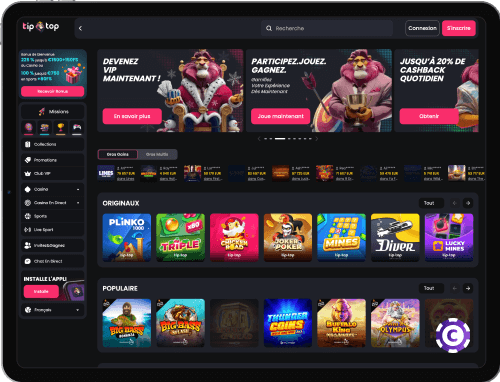 Tip-top.bet Casino jeux