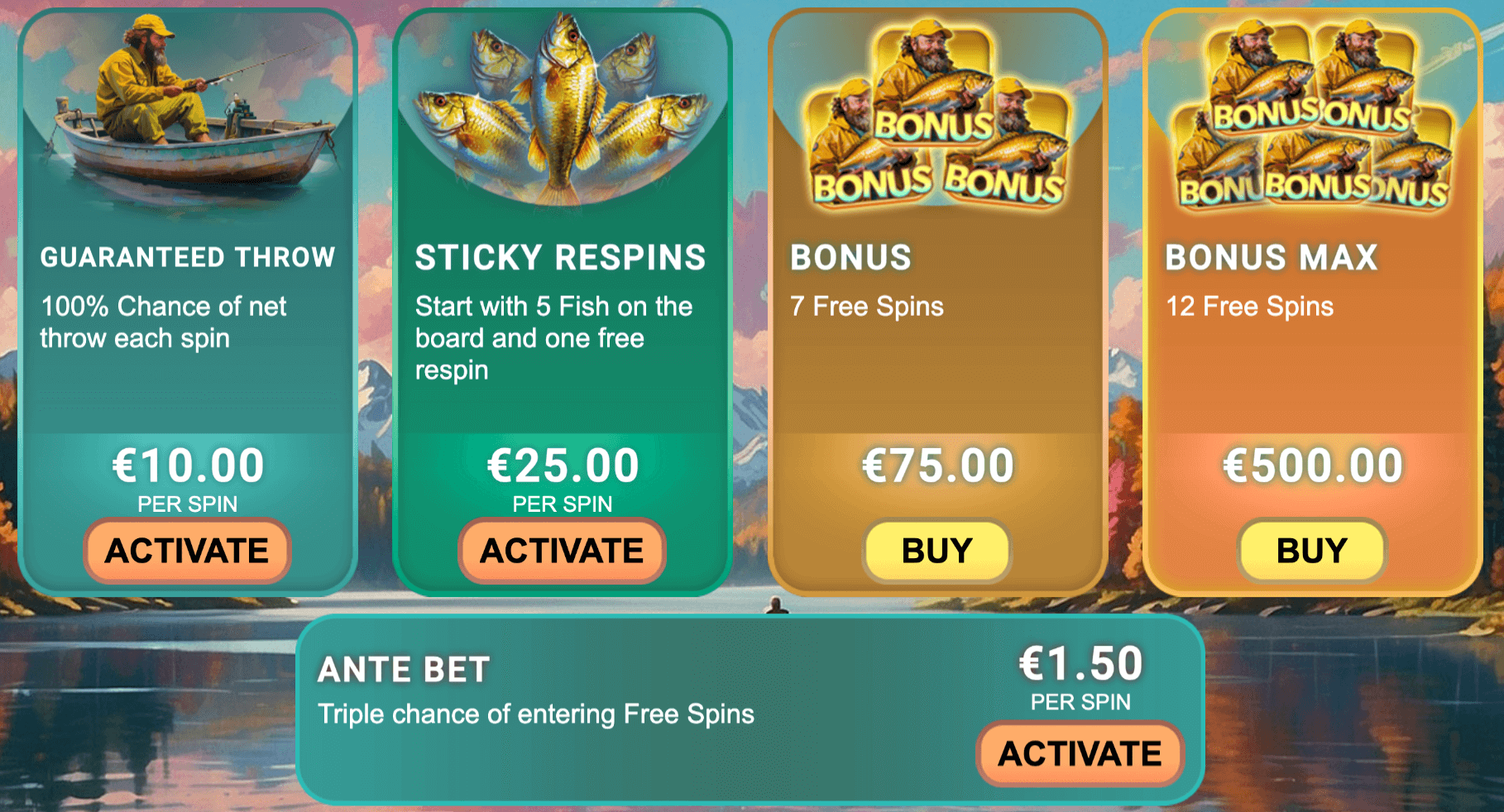 Big Catch Craze Bonus