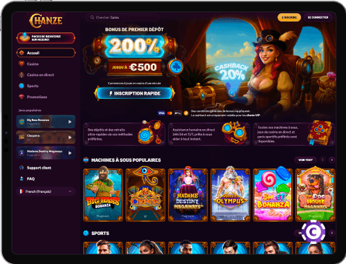 Chanze Casino jeux
