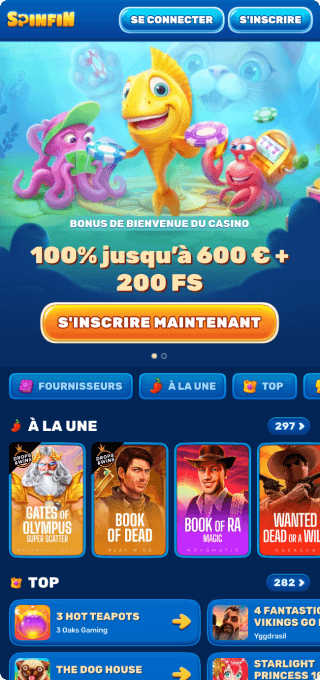 Spinfin Casino mobile