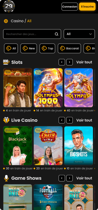 29Black Casino mobile