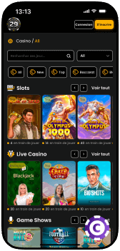 29Black Casino mobile
